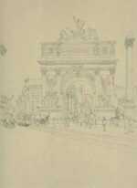 Drawing by Charles F. Mielatz: Dewey Arch, New York, represented by Childs Gallery