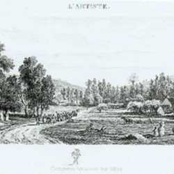 Print by Charles François Daubigny: Comment Naissent les Villes (La Noce de Village), represented by Childs Gallery