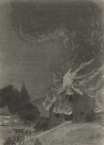 Drawing By Charles Livingston Bull: The Wolves Vaulted The Last Fence And Whirled Into The Farm Yard At Childs Gallery