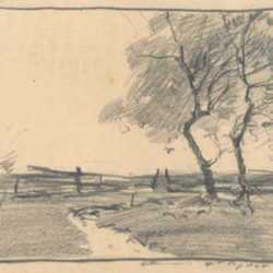 Drawing by Chauncey Ryder: [A Meadow Brook], represented by Childs Gallery