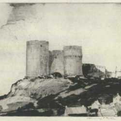 Print by Chauncey Ryder: Cricceith Castle, Wales, represented by Childs Gallery