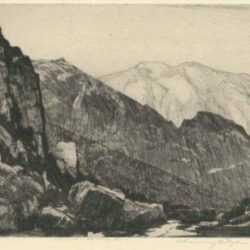 Print by Chauncey Ryder: Maritime Alps [France], represented by Childs Gallery