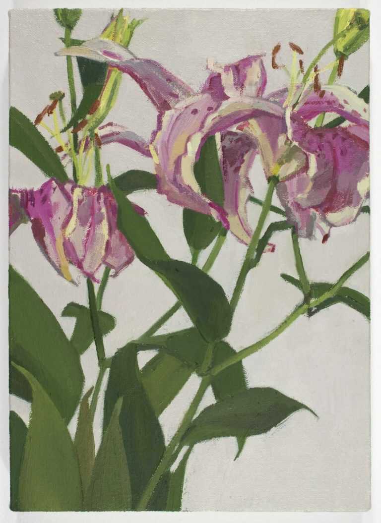 Painting By Christina Renfer Vogel: Blushing Lilies At Childs Gallery