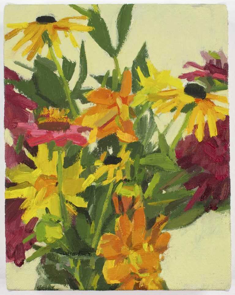 Painting By Christina Renfer Vogel: Flowers From The Garden At Childs Gallery