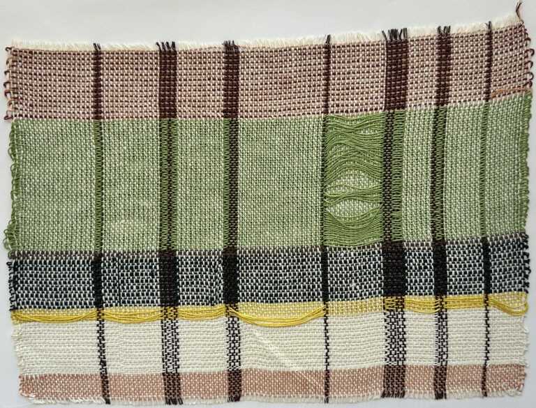 Textile by Christine Jablonski: Chicago Ghetto after Anita Willets Burnham 1, available at Childs Gallery, Boston