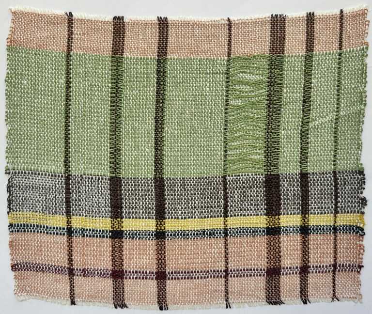 Textile by Christine Jablonski: Chicago Ghetto after Anita Willets Burnham 2, available at Childs Gallery, Boston