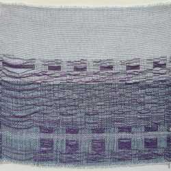 Textile by Christine Jablonski: From Bridge in Yokohama after Anita Willets Burnham 2, available at Childs Gallery, Boston