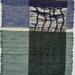 Textile by Christine Jablonski: Mighty Ruins after Anita Willets Burnham 1, available at Childs Gallery, Boston