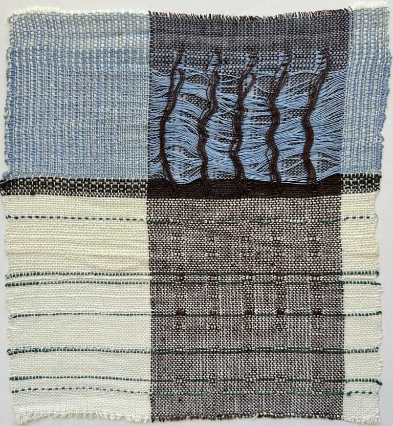 Textile by Christine Jablonski: Mighty Ruins after Anita Willets Burnham 3, available at Childs Gallery, Boston
