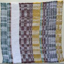 Textile by Christine Jablonski: Sir Harry after Gertrude Beals Bourne 2, available at Childs Gallery, Boston