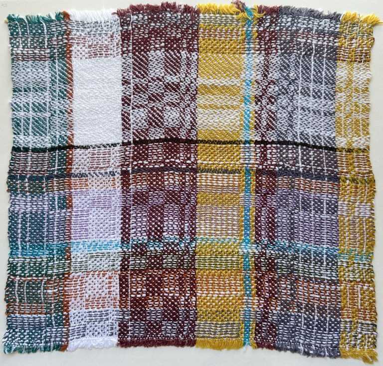 Textile by Christine Jablonski: Sir Harry after Gertrude Beals Bourne 3, available at Childs Gallery, Boston