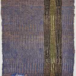 Textile by Christine Jablonski: Spring Bushes after Beatrice Whitney Van Ness 1, available at Childs Gallery, Boston