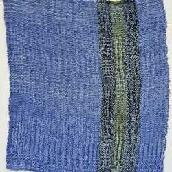 Textile by Christine Jablonski: Spring Bushes after Beatrice Whitney Van Ness 2, available at Childs Gallery, Boston