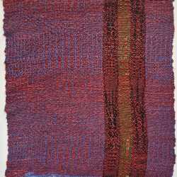 Textile by Christine Jablonski: Spring Bushes after Beatrice Whitney Van Ness 3, available at Childs Gallery, Boston