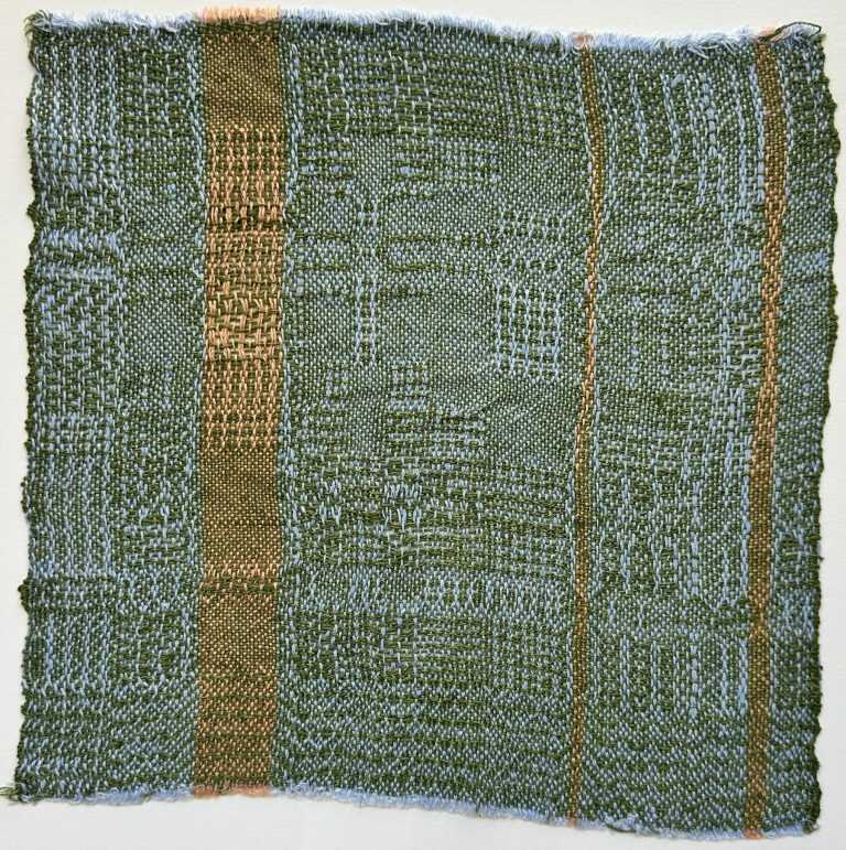 Textile by Christine Jablonski: Tree Studies after Beatrice Whitney Van Ness 2, available at Childs Gallery, Boston