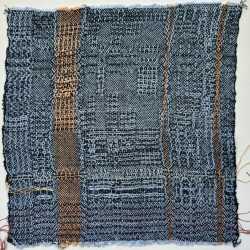 Textile by Christine Jablonski: Tree Studies after Beatrice Whitney Van Ness 3, available at Childs Gallery, Boston