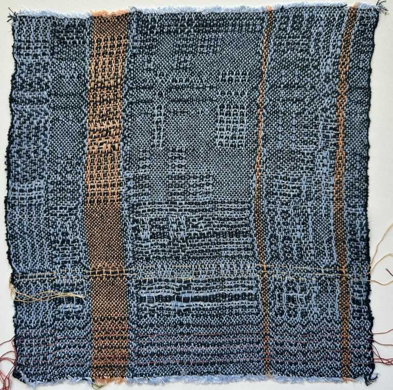 Textile by Christine Jablonski: Tree Studies after Beatrice Whitney Van Ness 3, available at Childs Gallery, Boston