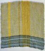 Textile by Christine Jablonski: Yellow Tree Landscape after Beatrice Whitney Van Ness 1, available at Childs Gallery, Boston