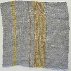 Textile by Christine Jablonski: Yellow Tree Landscape after Beatrice Whitney Van Ness 2, available at Childs Gallery, Boston