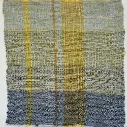 Textile by Christine Jablonski: Yellow Tree Landscape after Beatrice Whitney Van Ness 3, available at Childs Gallery, Boston