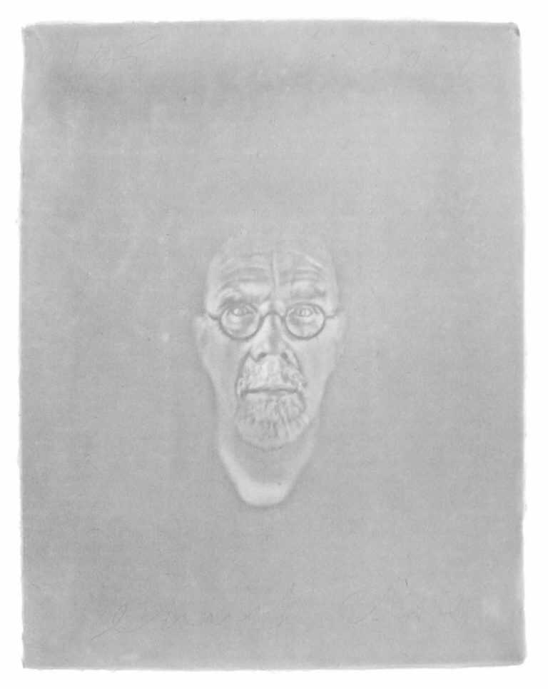 By Chuck Close: Watermark Self Portrait At Childs Gallery