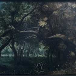 Painting by Continental School: Forest Scene, available at Childs Gallery, Boston