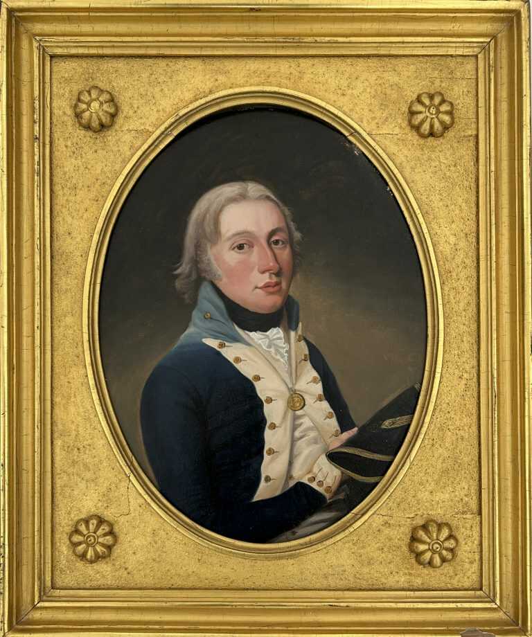 Painting by Daniel Orme: Portrait of British Naval Lieutenant, available at Childs Gallery, Boston