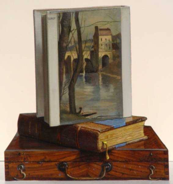 Mixed media by Daniel Solnon: Homage to Corot, represented by Childs Gallery