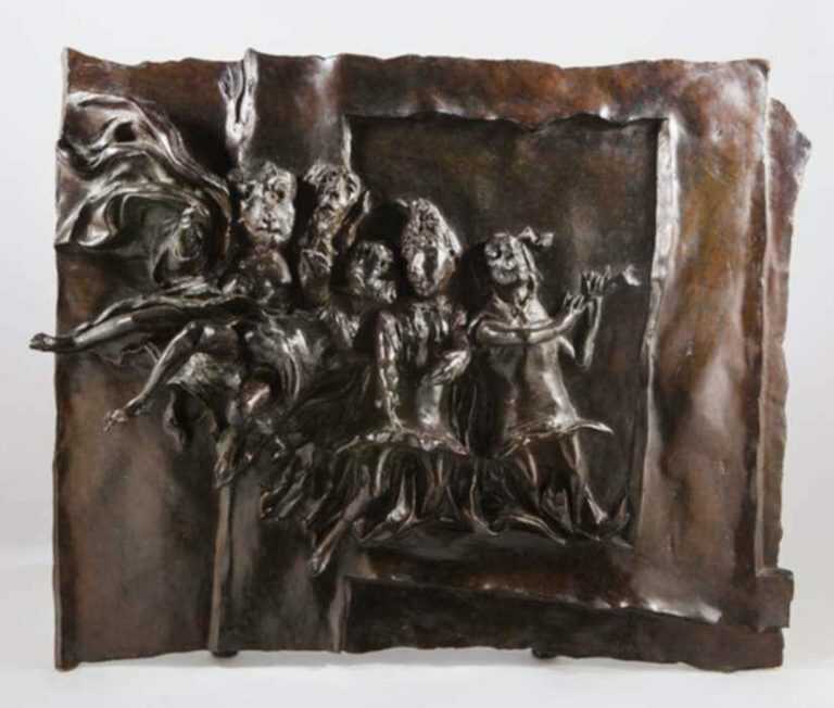 Sculpture by David Aronson: Angel Choir, Panel from The Door, represented by Childs Gallery