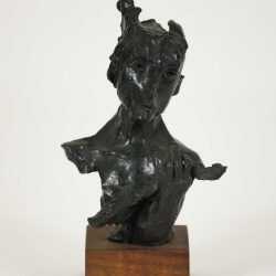 Sculpture By David Aronson: Violinist At Childs Gallery