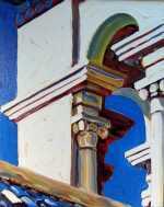 Painting by David D. Howlett: Arcos de Espana, represented by Childs Gallery