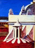 Painting by David D. Howlett: Bandera des Ondas (Flag of the Waves), represented by Childs Gallery