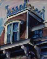 Painting by David D. Howlett: Beauty Salon, represented by Childs Gallery