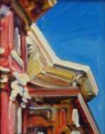 Painting by David D. Howlett: Blonde Justice, represented by Childs Gallery