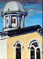 Painting by David D. Howlett: Chime-Time, represented by Childs Gallery