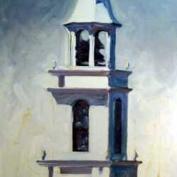 Painting by David D. Howlett: Clear Passage (Church in Manlius), represented by Childs Gallery
