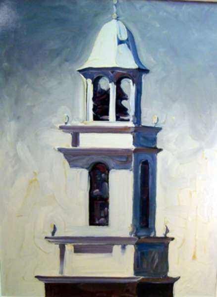 Painting by David D. Howlett: Clear Passage (Church in Manlius), represented by Childs Gallery
