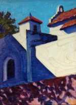 Painting by David D. Howlett: Escuela de Ponce, represented by Childs Gallery