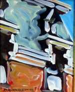 Painting by David D. Howlett: Evil Twin, represented by Childs Gallery