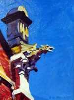 Painting by David D. Howlett: Gargoile, represented by Childs Gallery