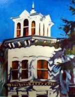 Painting by David D. Howlett: Mannered House, represented by Childs Gallery