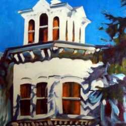 Painting by David D. Howlett: Mannered House, represented by Childs Gallery