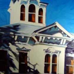 Painting by David D. Howlett: Manor House, represented by Childs Gallery