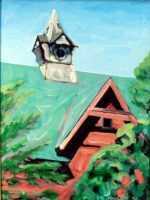 Painting by David D. Howlett: Oracle on Delphi, represented by Childs Gallery