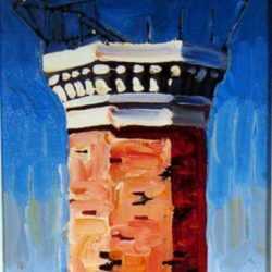 Painting by David D. Howlett: Torre Meteorlogical, represented by Childs Gallery