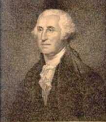 Print by David Edwin, After Rembrandt Peale: Portrait of George Washington, represented by Childs Gallery