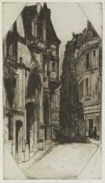Print By David Young Cameron: Hôtel De Sens [paris] At Childs Gallery