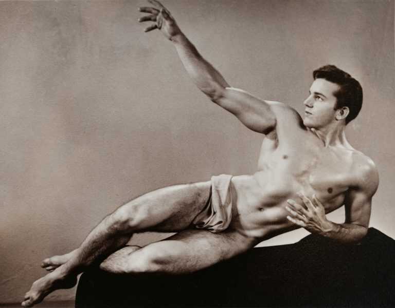 Photograph by Don Whitman (Western Photography Guild): [Unidentified Model Posing as Adam], available at Childs Gallery, Boston