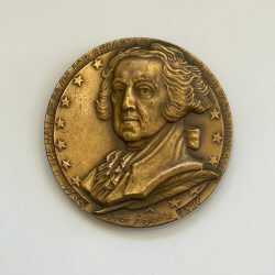 Sculpture by Donald De Lue: John Adams – Hall of Fame for Great Americans Medal, 78th Issue for Hall of Fame, available at Childs Gallery, Boston