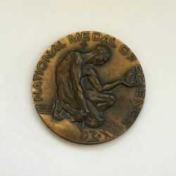 Sculpture by Donald De Lue: National Medal of Science, available at Childs Gallery, Boston